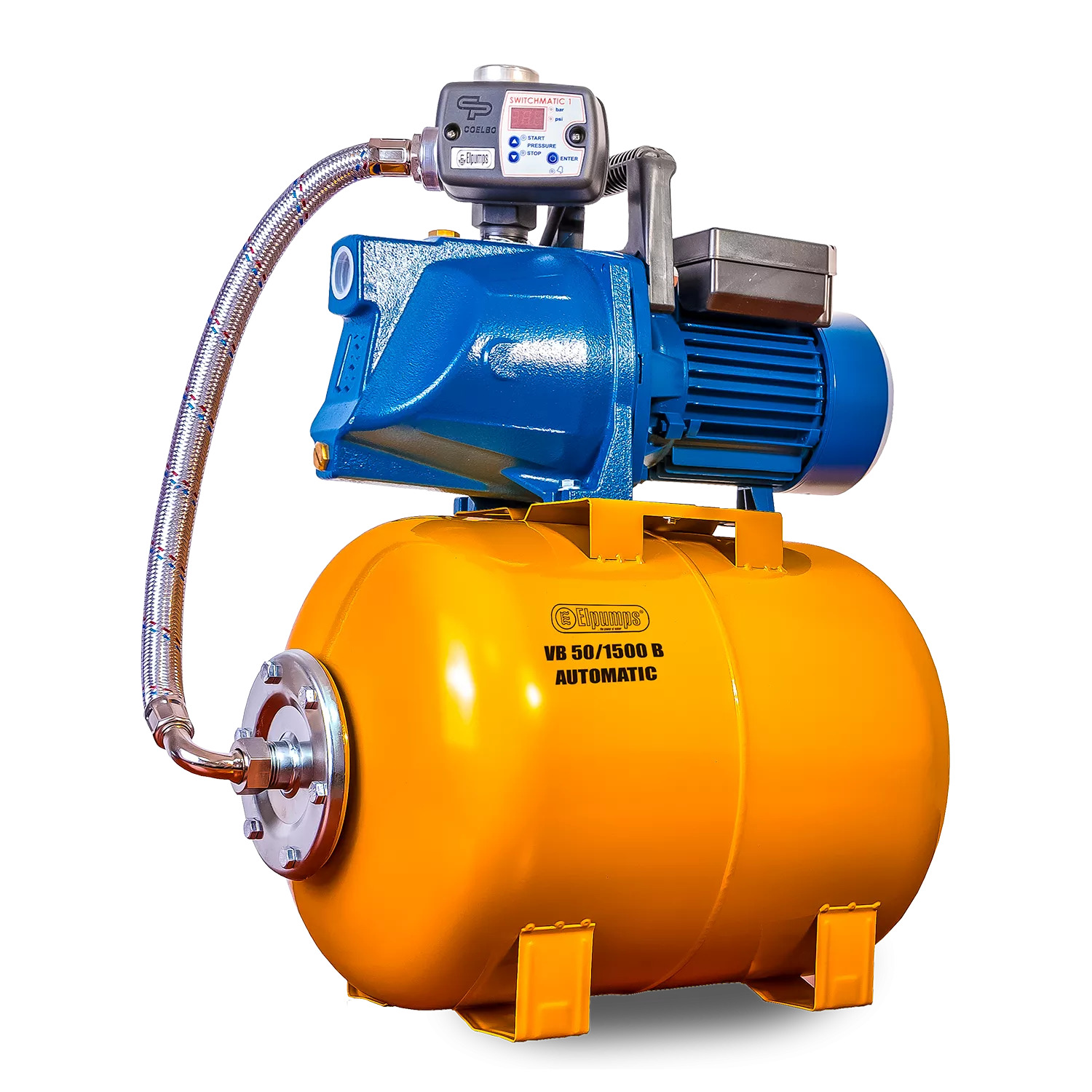 VB 50/1500 B Automatic Hauswasserwerk, mit INOX-Pumpenrad, 1500 W, 6.300 l/h, 4,8 bar, 50 L